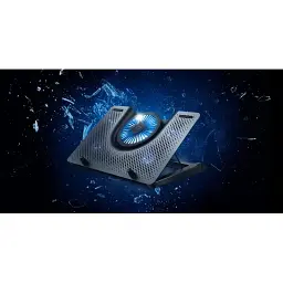 Підставка для ноутбуків Trust GXT 1125 Quno, до 17.3", BLUE LED, чорний - мініатюра 2