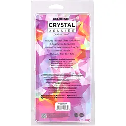 Ділдо Doc Johnson Crystal Jellies 4.5 Inch Rainbow, 12.1 см - мініатюра 6
