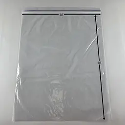 Пакети Zip-Lock прозорі 40x50 см, 100 шт, 50 мкм, поліетиленові пакети із застібкою - мініатюра 2