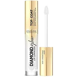 Блиск для губ водостійкий Eveline Diamond Glow 12 Gold Top Coat Lip Luminizer 4.5 мл