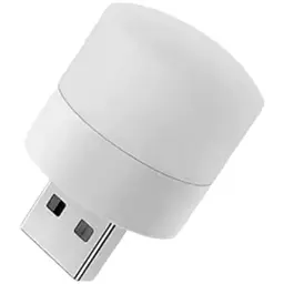 Портативна USB світлодіодна лампа-нічник із білим (6500К) світлом, працює від Power Bank, та ін. ґаджетів 5В