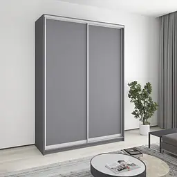 Шафа-купе дводверна MebelStar Комбо AL 2ДСП 170x60x240 см Антрацит (MBS-4074)