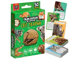 Гра настільна Енциклопедія на картках Світ тварин Vladi Toys VT6002-01 Різнокольоровий shop (4820234768219)
