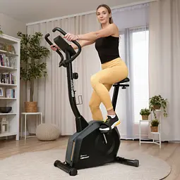 Велотренажер Hop-Sport HS-4000H Grant чорно-золотистий - мініатюра 2