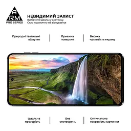Захисне скло на Motorola G55 5G з олеофобним покриттям, Pro, повне проклеювання, антистатичний і пиловідштовхуючий шар, 9H, самоклеючеся, 2.5D, на весь екран, антистатичний клей, ArmorStandart (ARM81170) - мініатюра 4