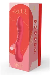 Вібратор Dreamtoys Amour Aimee 22 см червоний - мініатюра 5