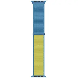 Ремінець Nylon для Apple Watch 42(ser.1-3)/44/45/46/49mm Blue / Yellow