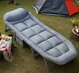 Портативне розкладне ліжко Relax Outdoor 180×60×30 см, залізна рама, до 120 кг, 5 регульованих положень - мініатюра 6