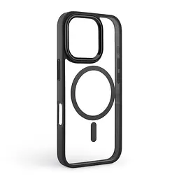 Чехол Apple iPhone 16 Pro, Unit MagSafe, черный, прозрачный, магсейф, противоударный, магнитный, панель-накладка с поддержкой MagSafe, с поддержкой беспроводной зарядки, TPU+PC, защита всего корпуса, ударопрочный, ArmorStandart (ARM78709) - мініатюра 2