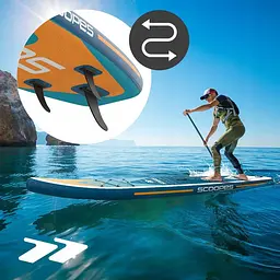 Надувний сапборд Scoopes Velo 112754, 350 см, SUP-дошка для плавання, турингу, серфінгу та риболовлі, з веслом 2 в 1 і сидінням - мініатюра 7