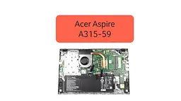 Кришка ноутбука / кришка екрана / кришка матриці для ноутбука Acer Aspire A315-59, A315-59G (60.K6WN2.002) Оригінал від Acer, Кришка матриці - мініатюра 3