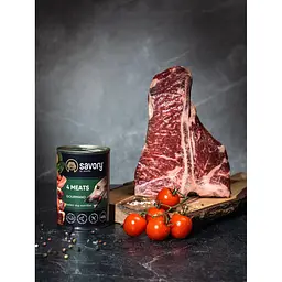 Вологий корм для дорослих собак Savory 400 г (м'ясне асорті) - мініатюра 5