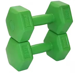 Гантелі композитні PowerPlay 4124 Hercules Набір 12 кг 3 пари (PP_4124_12kg) - мініатюра 3