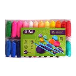 Легкий пластилін ZiBi, 24 кольори, (ZB.6297)