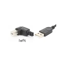 Кабель для принтера USB 2.0 AM/BM 1.0m 90 left Value (S0671)