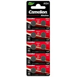 Батарейка Camelion AG4 / LR626 / LR66 / V4GA Alkaline х 10 (AG4-BP10)