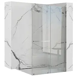 Душова стінка Rea Cortis 120 хром REA-K7211 - мініатюра 6