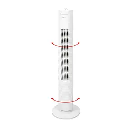 Колонний підлоговий вентилятор Clatronic TVL 3370 White, безшумний, кімнатний, із таймером та автоповоротом, білий - мініатюра 6