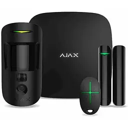 Комплект охоронної сигналізації Ajax (StarterKit Cam HDR black)