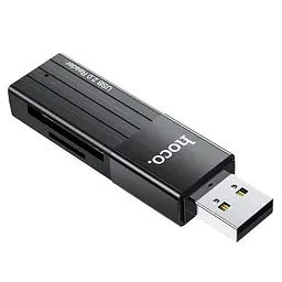 Кардрідер Hoco HB20 Mindful 2-in-1card reader ( USB 2.0 ) Black