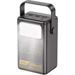 Зовнішній акумулятор Hoco J110 Powerful 60000mAh 22.5W Black [101229] - мініатюра 3