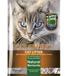 Бентонітовий наповнювач для котячого туалету Tiger Pet з ароматом яблука 5 L
