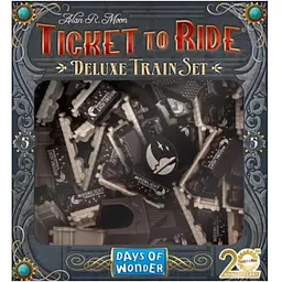 Аксесуар Days of Wonder Промонабір для гри Квиток на потяг 5 чорний Ticket to Ride 20th Anniversary Deluxe Train Set (DOWTTRTS5)