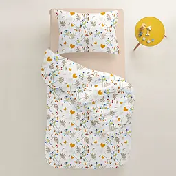Дитяча постільна білизна в ліжечко SUMMER MOOD CS1, помаранчевий (BushOrange_Magnolia_140) - мініатюра 2