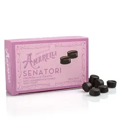 Лакрична Пастила Amarelli Senatori Box with violetta (фіалка) 100g