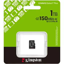 Memory card microSDXC 1TB Kingston Canvas Select Plus Gen3 C10 A1 V30 U3, Retail - мініатюра 3
