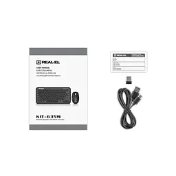 Комплект REAL-EL KIT-635W Wireless/Bluetooth Black (EL123100057) - мініатюра 9