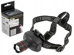Налобний ліхтар світлодіодний акумуляторний портативний ліхтарик із зумом на 3 режими для кемпінгу походів KX-1806 - мініатюра 5