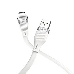 Кабель Hoco U72 USB - Lightning Forest Silicone 1.2 м білий