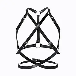Портупея жіноча Art of Sex - Agnessa Leather harness, Чорний L-2XL - мініатюра 1