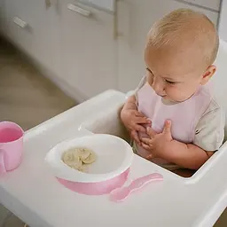 Мисочка BabyOno з присоскою та ложечкою рожева (1077/02) - мініатюра 6
