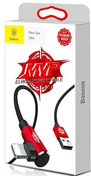 Кабель Baseus MVP Elbow Type Cable USB for IP 1.5 A 2 m Red (CALMVP-A09) - мініатюра 8