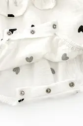 Мусліновий пісочник для дівчинки з пов'язкою Mini Hearts - мініатюра 4