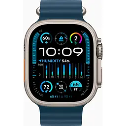 Смарт-годинник Apple Watch Ultra 2 49mm Titanium Case with Blue Ocean Band (MREG3) [92629] - мініатюра 2