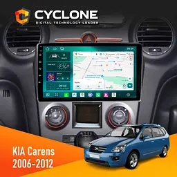 Штатна магнітола KIA Carens 2006-2012 Climate Cyclone C9-013 4x64 DSP 4G Cyclone (НФ-00008857)