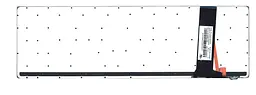 Клавіатура для ноутбука Asus (N550) з підсвічуванням (Light), Silver, (No Frame) - мініатюра 2