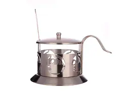 Цукорниця VITOL скло+нерж сталь з ложкой VT612458