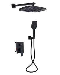 Душова система для душу Qtap Gemini прихованого монтажу Black Matt QTGEM113BLM45697 - мініатюра 1