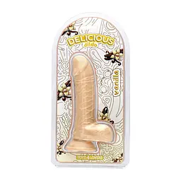 Фалоімітатор з ароматом ванілі - Toyz4lovers Delicious Dildo Vanilla, 18 см