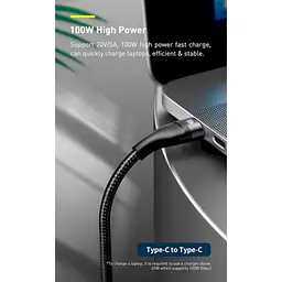 Кабель Baseus Flash Series Ⅱ 3-in-2 Cable USB+Type-C to MicroUSB+Lightning+Type-C 100W 1.2m CASS030103 Blue - мініатюра 8