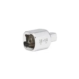 Перехідник хромований для головок MILWAUKEE з квадрата 3/8'' на 1/4'' квадрат - мініатюра 2