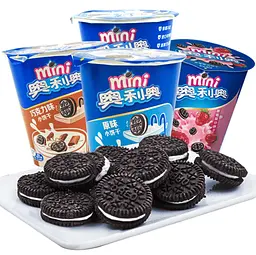 Печиво Oreo Mini Biscuit Strawberry 55г - мініатюра 6