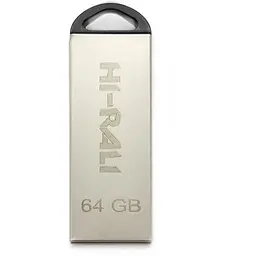 Флеш накопичувач USB 64Gb Hi-Rali Fit сріблястий USB 2.0 (HI-64GBFITSL)