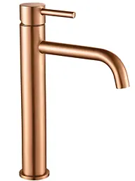 Змішувач для умивальника Rea Lungo brushed copper високий REA-B1114, Теплий захід сонця