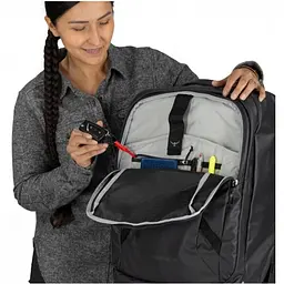 Сумка на колесах Osprey Transporter Wheeled Carry-On 38 L чорна (1054-009.3978) - мініатюра 6