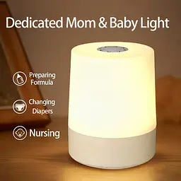 Led нічник лампа / Настільна USB лампа-нічник 360°/ Сенсорна / Акумуляторна / Декоративна / White - мініатюра 4